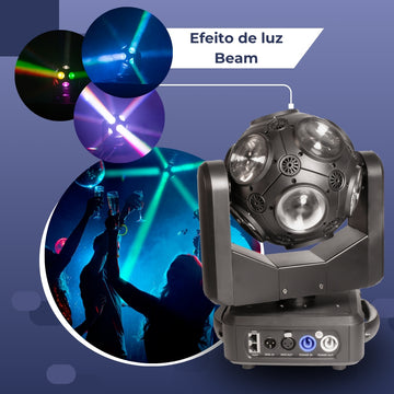 Moving Head Magic Ball beam football RGBW 12 Led 15W